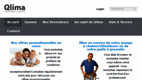 What Qlima.fr website looked like in 2018 (5 years ago)