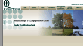 What Quakerfunds.com website looked like in 2018 (5 years ago)