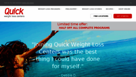 What Quickweightlossusa.com website looked like in 2018 (5 years ago)