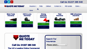 What Quotemetoday.co.uk website looked like in 2018 (5 years ago)