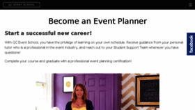 What Qceventplanning.co.uk website looked like in 2018 (5 years ago)