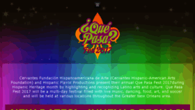 What Quepasafest.com website looked like in 2018 (7 years ago)