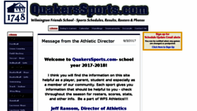 What Quakerssports.com website looked like in 2018 (5 years ago)