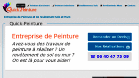 What Quick-peinture.fr website looked like in 2018 (5 years ago)