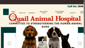 What Quailanimalhospital.com website looked like in 2018 (5 years ago)