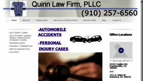 What Quinnlawfirm.com website looked like in 2018 (5 years ago)
