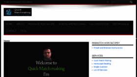 What Quickmatchmaking.com website looked like in 2018 (5 years ago)