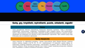 What Quizy-zagadki.pl website looked like in 2018 (5 years ago)