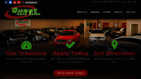 What Questautosales.com website looked like in 2018 (5 years ago)