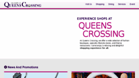 What Queenscrossing.com website looked like in 2018 (5 years ago)