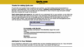 What Qurls.com website looked like in 2018 (5 years ago)