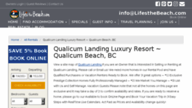 What Qualicumlanding.com website looked like in 2018 (5 years ago)