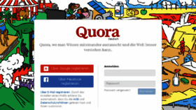 What Quora.de website looked like in 2018 (7 years ago)