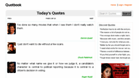 What Quotbook.com website looked like in 2018 (5 years ago)