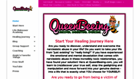 What Queenbeeing.com website looked like in 2018 (5 years ago)
