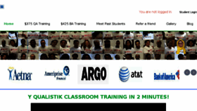 What Qualistiktraining.com website looked like in 2018 (5 years ago)