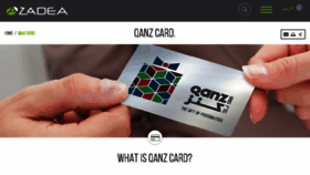What Qanzcard.com website looked like in 2018 (5 years ago)