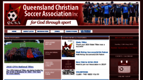 What Qcsa.org.au website looked like in 2018 (5 years ago)