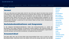 What Quizknacker.de website looked like in 2018 (5 years ago)