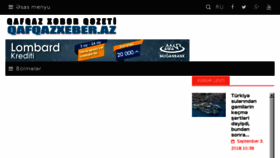 What Qafqazxeber.az website looked like in 2018 (5 years ago)