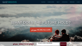 What Quizgroove.com website looked like in 2018 (7 years ago)