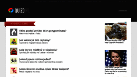 What Quizo.pl website looked like in 2018 (5 years ago)