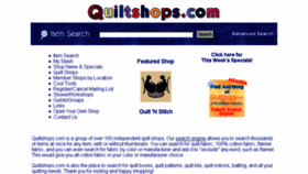 What Quiltshops.com website looked like in 2018 (5 years ago)