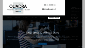 What Quadra.fr website looked like in 2018 (5 years ago)