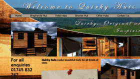 What Quirkyhuts.co.uk website looked like in 2018 (5 years ago)