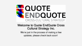 What Quoteendquote.ca website looked like in 2018 (5 years ago)