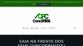 What Queropassaremconcursos.com.br website looked like in 2018 (5 years ago)