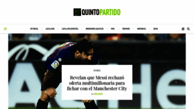 What Quintopartido.com website looked like in 2018 (5 years ago)