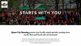 What Queencityrunning.com website looked like in 2018 (5 years ago)
