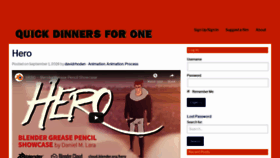 What Quickdinnersforone.com website looked like in 2018 (5 years ago)
