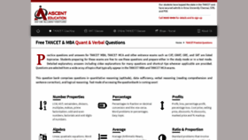What Questions.ascenteducation.com website looked like in 2018 (5 years ago)