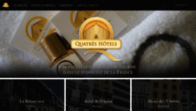 What Quatres-hotels.com website looked like in 2018 (5 years ago)
