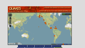 What Quakes.globalincidentmap.com website looked like in 2018 (5 years ago)