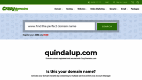 What Quindalup.com website looked like in 2018 (5 years ago)