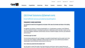 What Qgemail.com website looked like in 2018 (5 years ago)