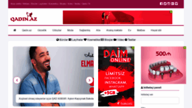 What Qadin.az website looked like in 2018 (5 years ago)