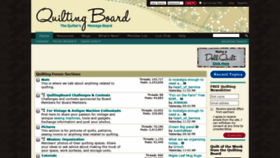 What Quiltingboard.com website looked like in 2018 (5 years ago)
