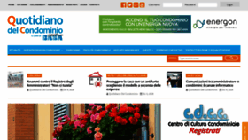 What Quotidianodelcondominio.it website looked like in 2018 (5 years ago)