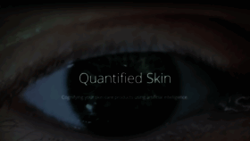 What Quantifiedskin.com website looked like in 2018 (5 years ago)