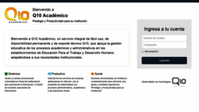 What Q10academico.com website looked like in 2019 (5 years ago)