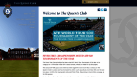 What Queensclub.co.uk website looked like in 2019 (5 years ago)