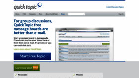 What Quicktopic.com website looked like in 2019 (5 years ago)