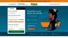 What Querobolsa.com.br website looked like in 2019 (5 years ago)