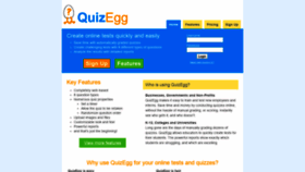 What Quizegg.com website looked like in 2019 (5 years ago)