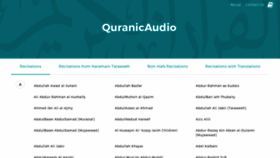What Quranicaudio.com website looked like in 2019 (5 years ago)