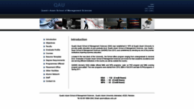 What Qasms.qau.edu.pk website looked like in 2019 (5 years ago)